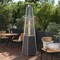 Flash Furniture Sol Patio Outdoor Heating-Slate Gray Stainless Steel Pyramid 42,000 BTU Propane Heater w/Wheels NAN-FSDC-01-GY-GG - alternate 1